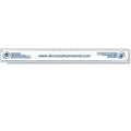 .060 White Styrene Plastic Ruler / square corners (1.375" x 12.25")